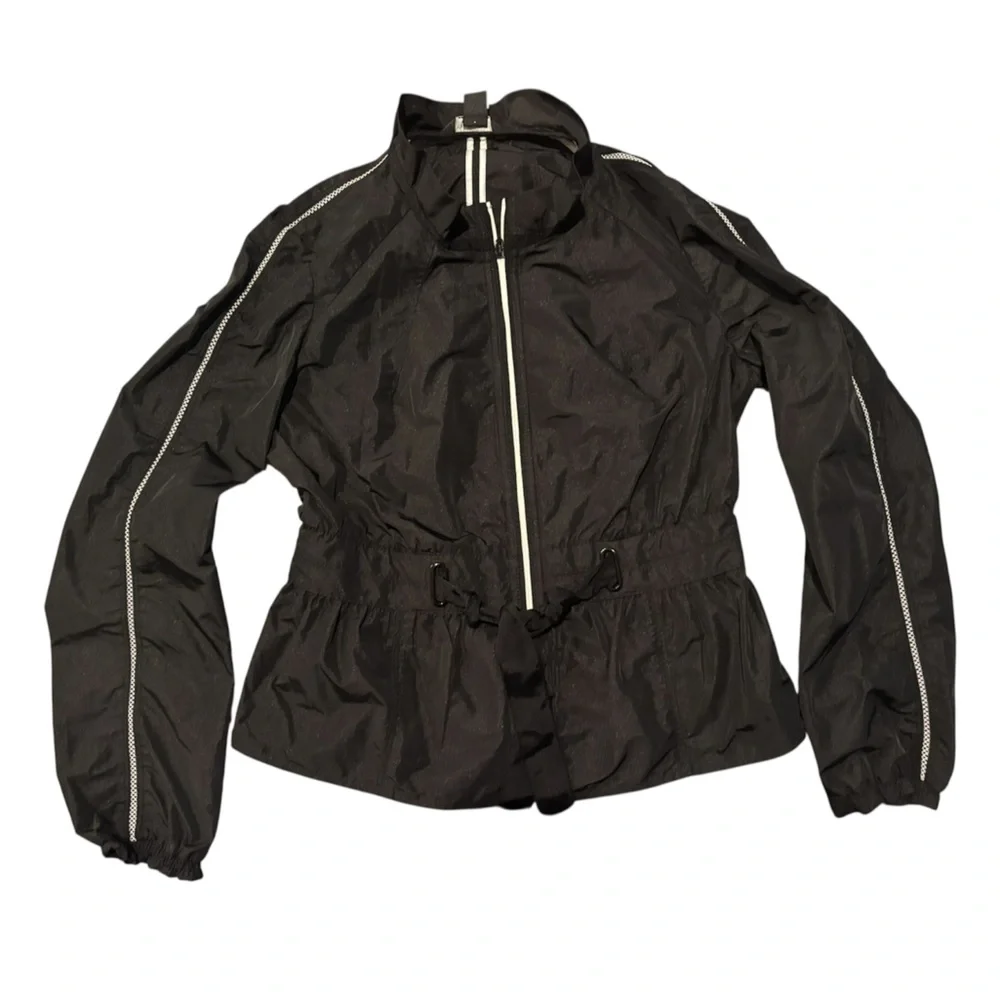 White House‎ Black Market Women's Sporty Tech Jacket Size 4 drawstring waist
